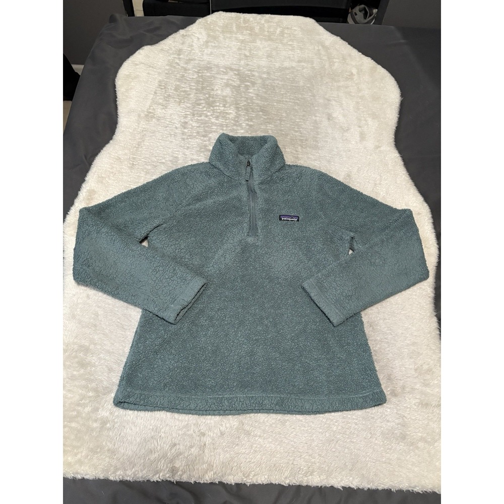 Patagonia Los Gatos Women's‎ Medium 1/4 Zip Blue Fleece Sweater
